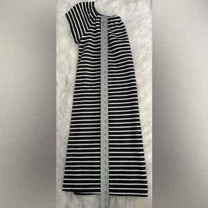 Madewell black stripes mini dress